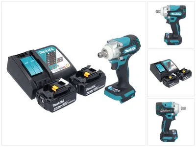 Produktbild von Makita DTW 301 RM Akku Schlagschrauber 18 V 330 Nm 1/2" Brushless + 2x Akku 4,0 Ah + Ladegerät