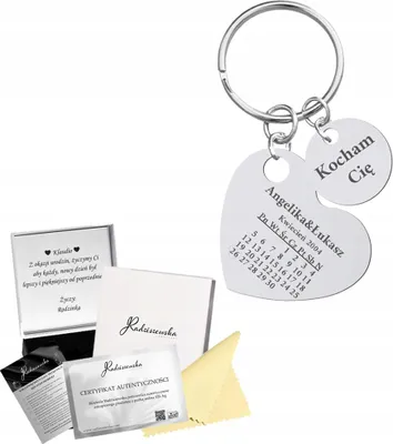 Image de Porte-clés Calendrier avec date Noms Journée de la femme Cadeau Gravure E