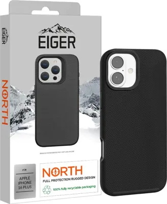 Produktbild von EIGER EGCA00626, Cover, Apple, iPhone 16 Plus, 17 cm (6.7"), Schwarz