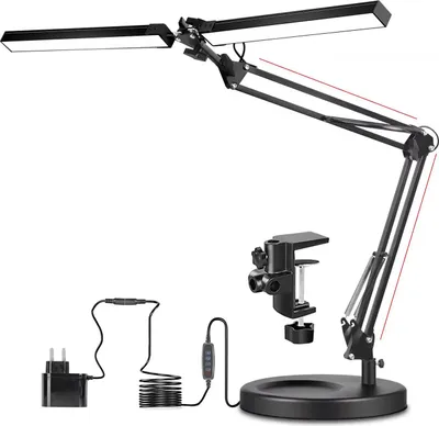 Zdjęcie produktu dla Lampa Biurkowa Podwójna Kreślarska At-804