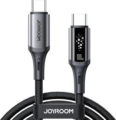 Image de Câble Joyroom S-A60 Startalk 100 W USB-C - USB-C 1,2 m - Noir