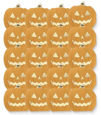 Kürbis-Servietten, 20 Stück, Halloween-Dekoration, Papierservietten