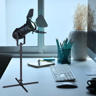 Produktbild von RGB LED Scheinwerfer Tischleuchte, schwarz, App-Steuerung, H 48,5 cm