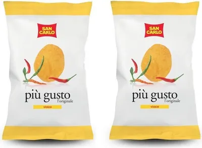 Produktbild von 2x San Carlo più gusto Vivace Chips Patatine Kartoffelchips gesalzen 50g chips