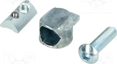 Zdjęcie produktu dla 1 sztuka łącznika montażowego do profili, szerokość rowka: 6 mm, stop cynku, oznaczenie: 099A0630S01, profil Z