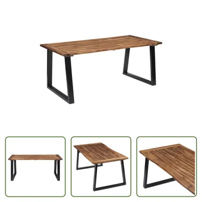 Produktbild von The Living Store Esstisch Massivholz Akazie 180 x 90 cm