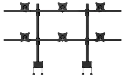 Produktbild von Edbak SV16, 60 kg, 48,3 cm (19"), 68,6 cm (27"), 100 x 100 mm, Höhenverstellung, Schwarz