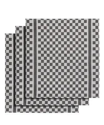 Produktbild von küchentuch 65x70 cm Baumwolle weiß/schwarz 3 Stück