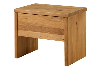 Image de MASSIVMOEBEL24 | Table de nuit 50x35 Chêne sauvage huilé Bois naturel JANGALI #719