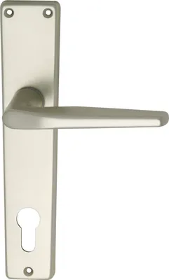 Produktbild von Türbeschlag WG 2000 | Türgriff für Innentür auf Schild PZ 88 | Aluminium neusilber