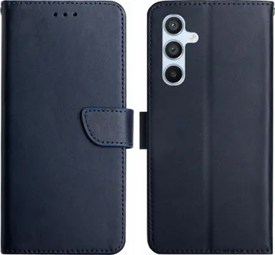 Produktbild von Samsung Galaxy A37 Hülle - Coverup Genuine Leather Klapphülle - Echtes Leder - Blau