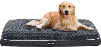 Produktbild von Orthopädisches Hundebett, mittelgroß, dunkelgrau, waschbar, 105 cm
