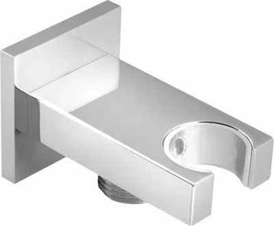 Produktbild von Sapho Duschanschluss mit Halter, eckig, Chrom