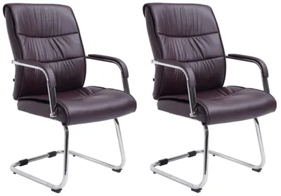 Produktbild von 2er Set Besucherstühle HLO-CP4  braun