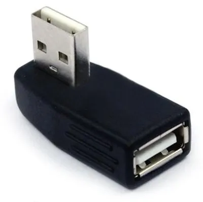 Produktbild von USB 2.0 Winkeladapter links Stecker auf Buchse