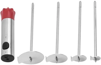 Produktbild von Kernboor-Set 5-teilig, RVS, 4er-Satz, für Zucchini, Kartoffel, Karotte, Apfel