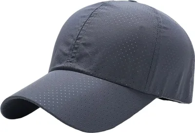 Produktbild von Baseballkappe, atmungsaktives Mesh-Design, leicht, UV-beständig, Sonnenhut, einfarbig, verstellbar, Outdoor-Sportmütze
