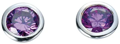 Produktbild von Miamar 01.1098L Damen Ohrstecker Silber Zirkonia lila