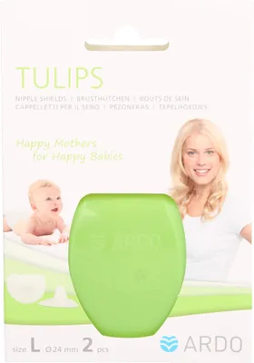 Immagine prodotto di ARDO TULIPS Paracapezzoli taglia L, confezione da 2