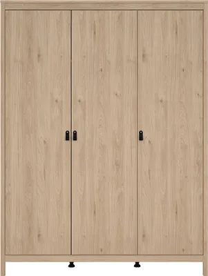 Produktbild von Madrid Kleiderschrank 199x150x59cm, 3 Türen Eichen-Nachbildung.