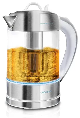 Productafbeelding van ThermoSense 370, transparante elektrische waterkoker (roestvrij staal/transparant, 2.200 watt, 1,7 liter)