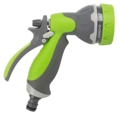 Immagine prodotto di DIVODV 27874 Pistola per tubo da giardino, 7 modalità, grigio-verde