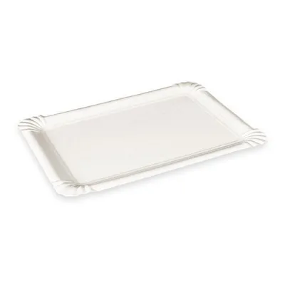 Produktbild von 500x BIONATURE Pappteller aus Frischfaser 17 x 11 cm fettdicht weiß