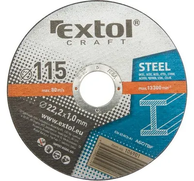 Zdjęcie produktu dla Tarcze do cięcia metali Extol Craft, 5 sztuk, 106950