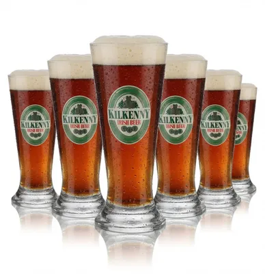 Produktbild von 6x Kilkenny Bierglas 0,2l Willibecher Pokal Gläser Set Brauerei Irish Stout Beer