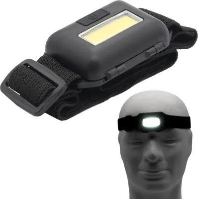 Produktbild von LED Stirnlampe Kopflampe Sport Joggen Fahrrad Laufen Kopf Stirn Lampe COB LED