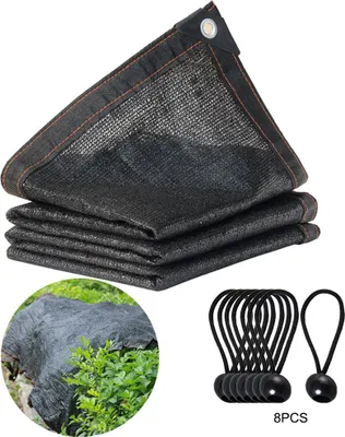 Produktbild von Sonnenschutznetz 2x2 m, 65–75% Schattierung, mit Ösen & Seilen, für Gewächshaus & Garten