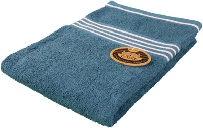 Produktbild von Handtuch / Duschtuch / Badetuch 100% Baumwolle uni vollfarbe 50 x 100 cm - petrol (54) - 2x