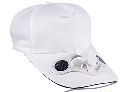 Obrázek produktu pro Solární kšiltovka s ventilátorem - bílá