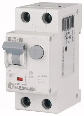 Obrázok produktu pre Diferenciálny istič 2P 20A B 0,03A Typ AC xPole Home HNB-B20/1N/003 195122