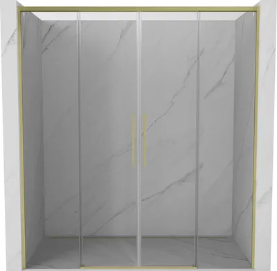 Image de Mexen Rox Porte coulissante pour douche 140 cm, transparente, chromée - 8C2-140-000-01-00