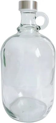 Produktbild von 1,5 L Flasche mit rundem Griff Rundgriff Henkel Schraubverschlüss Weinballon