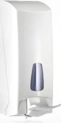 Desinfectiemiddeldispenser met armhendel in wit van Marplast, model MP 855