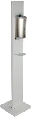 Stand-Desinfektionsmittelspender, Edelstahl, silber, 1 Stück