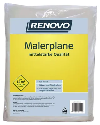 Produktbild von RENOVO Malerplane, 4 x 3 m x 30 µm
