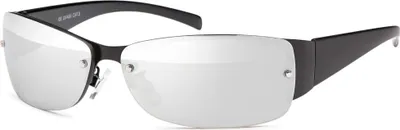 Produktbild von Herren Sonnenbrille 80er Fahrradbrille Sport Brille Retro Silber