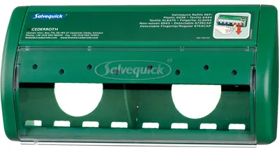 Produktbild von "Cederroth" Salvequick, Pflasterspender 11,4 cm x 22,6 cm x 5,4 cm grün "leer"