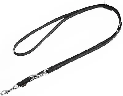 Produktbild von Mystique® Gummierte Umhängeleine Leine 12mm Standard Karabiner schwarz 3m