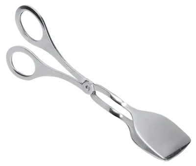 Servierzange aus Edelstahl, Küchenzange, 18,5 cm, hitzebeständig
