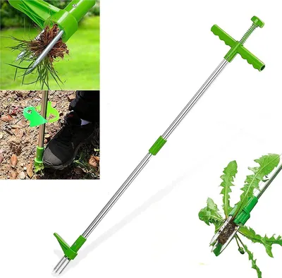 Produktbild von Omgoods – Unkrautentferner mit 3 Krallen – Stehender Unkrautentferner, 100 cm