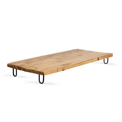 Productafbeelding van 1.04 Serveerplank mango, massief hout, 50x25 cm - met voetjes