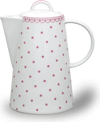 Produktbild von Thun 1794 Tom, Kaffeekanne, 1,2 l, rosa Tupfen, Porzellan Thun