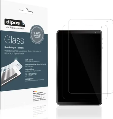Produktbild von 2x Schutzfolie für AWOW 1019 Tablet - Anti-Shock 9H Folie dipos Glass Kunststoffglas