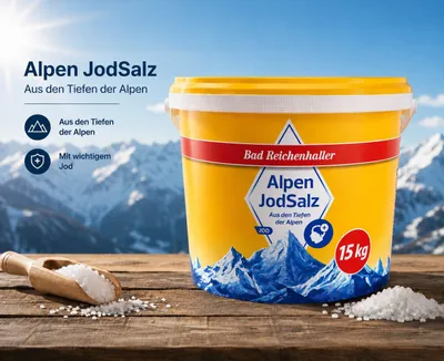 Produktbild von Bad Reichenhaller Marken Jodsalz, 1 x 15 kg Eimer