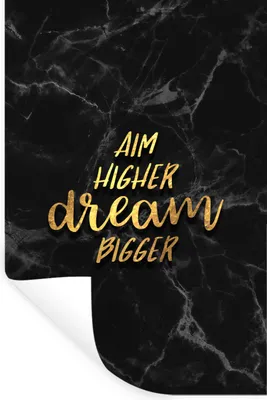 Produktbild von MuchoWow® Wandtattoo Wandsticker Wandaufkleber Zitate - Traum - Gold - Marmor 40x60 cm Selbstklebend und Repositionierbar - Wierderverwendbar - Selbstklebend