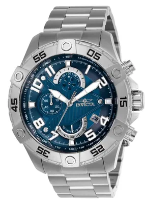 Zdjęcie produktu dla Invicta S1 Rally 26094 Zegarek Męski - Mechanizm Kwarcowy - Stal Nierdzewna z Niebieską Tarcza - 48 mm